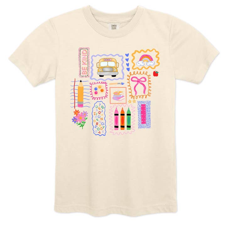 Back to School Doodles - Comfort Colors for wholesale by COTTON PRESS CO.