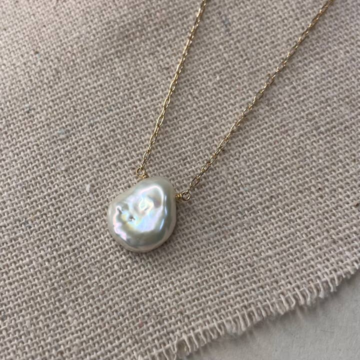 Single Pearl Necklace for wholesale by Elysium Jewelry