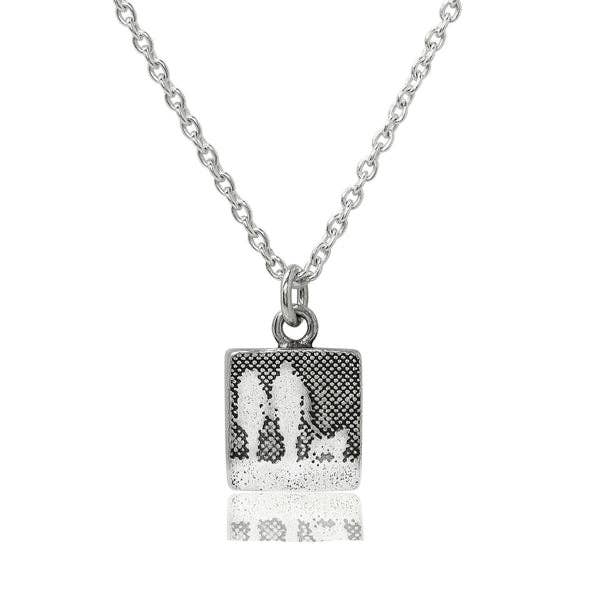 COLLAR DE PAREJA Y PERRO (PEQUEÑO), PLATA DE LEY para venta al por mayor de Charlotte Lowe