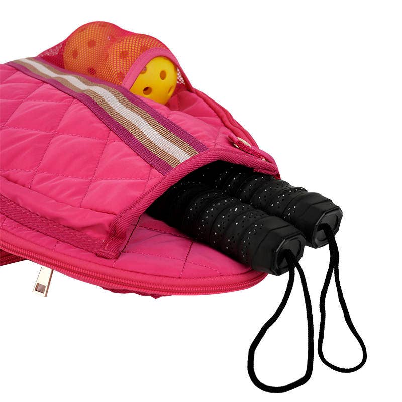 Lemonbella - Wholesale Sports Bag - Unisex - Lemonbella Berry Pink Pickleball Sling Bag CLOSEOUT SALE13