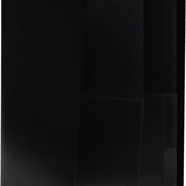 JAM Heavy Duty Plastic Folders, 6 Pocket, Black, 72/Pk for wholesale by JAM PAPER
