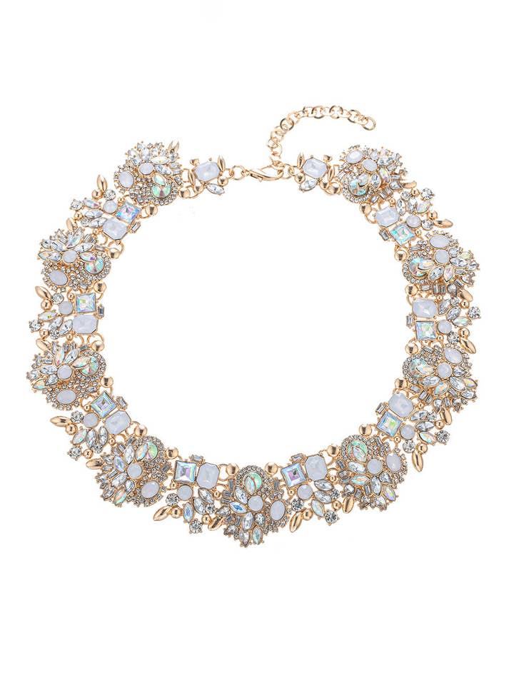 Collier en cristal IVY AB pour la vente par Eye Candy Los Angeles