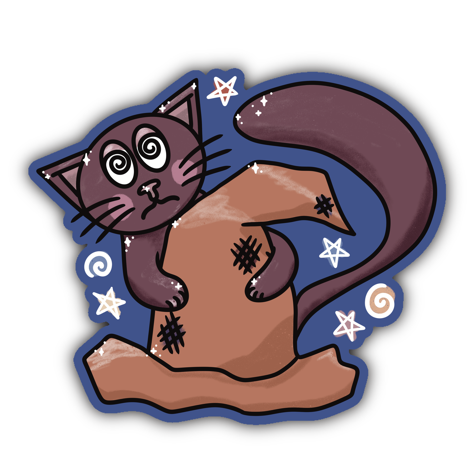 Amanda Eiden - Vente Autocollant - Magical Cat - Sticker en vinyle0