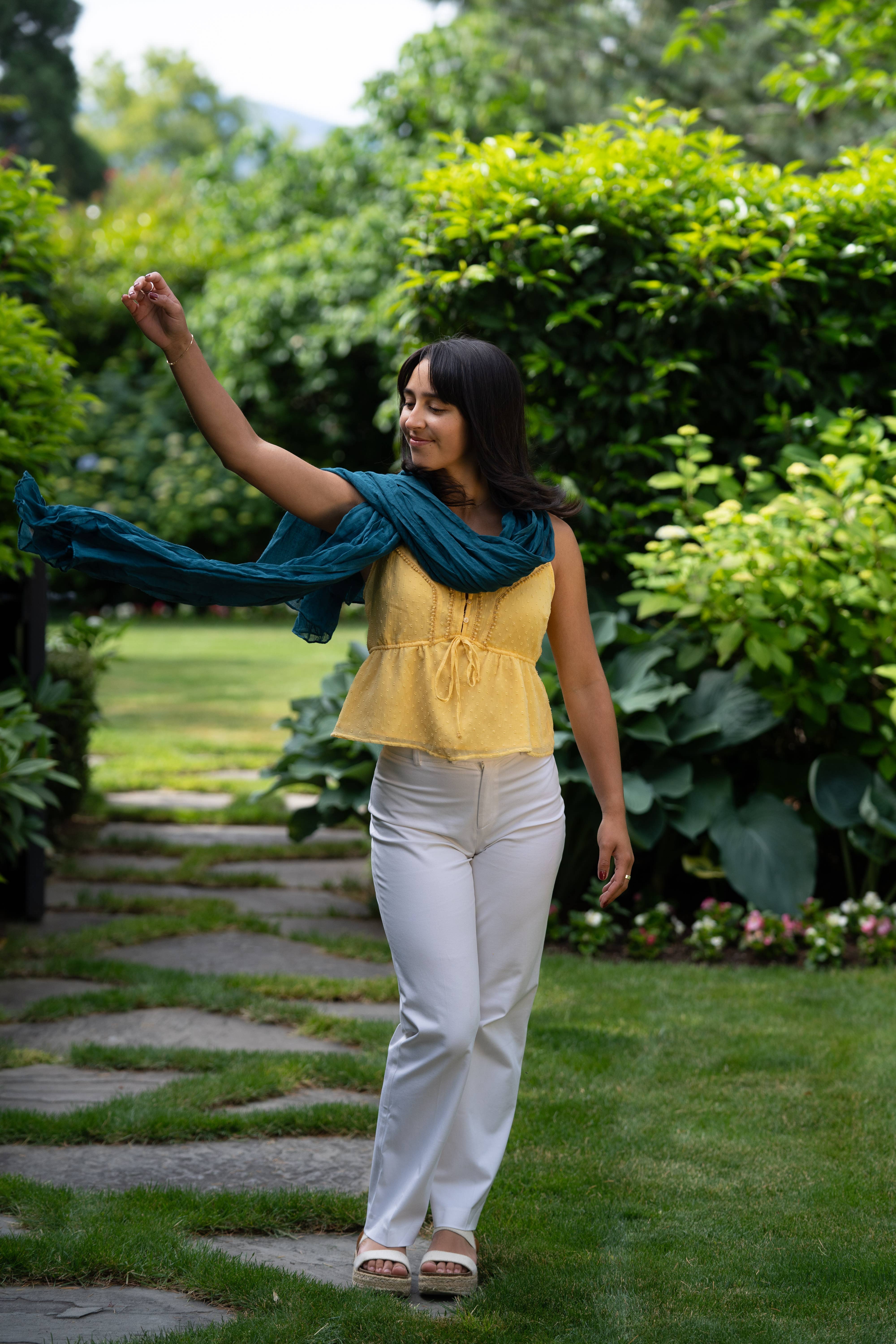 Shebobo – Engroshandel Tørklæde - Unisex – Isla ensfarvet bomuldstørklæde6