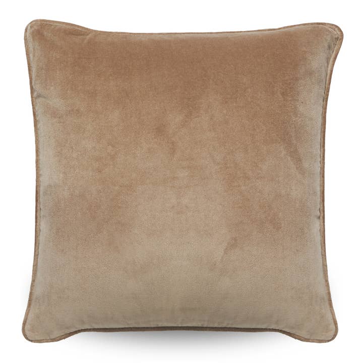 Canvas + Sasson - Wholesale Throw pillow cover - Classic Velvet Cushion Cover Mink