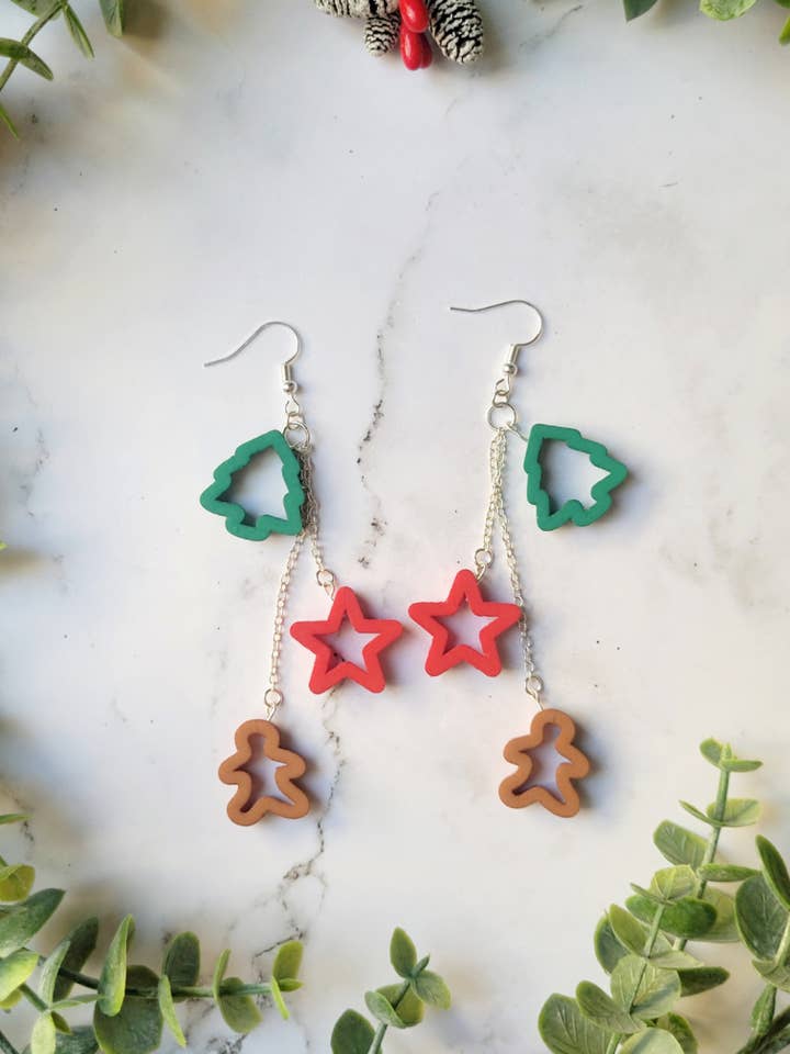 Cookie Cutter Earrings for wholesale by Kraft Kraken