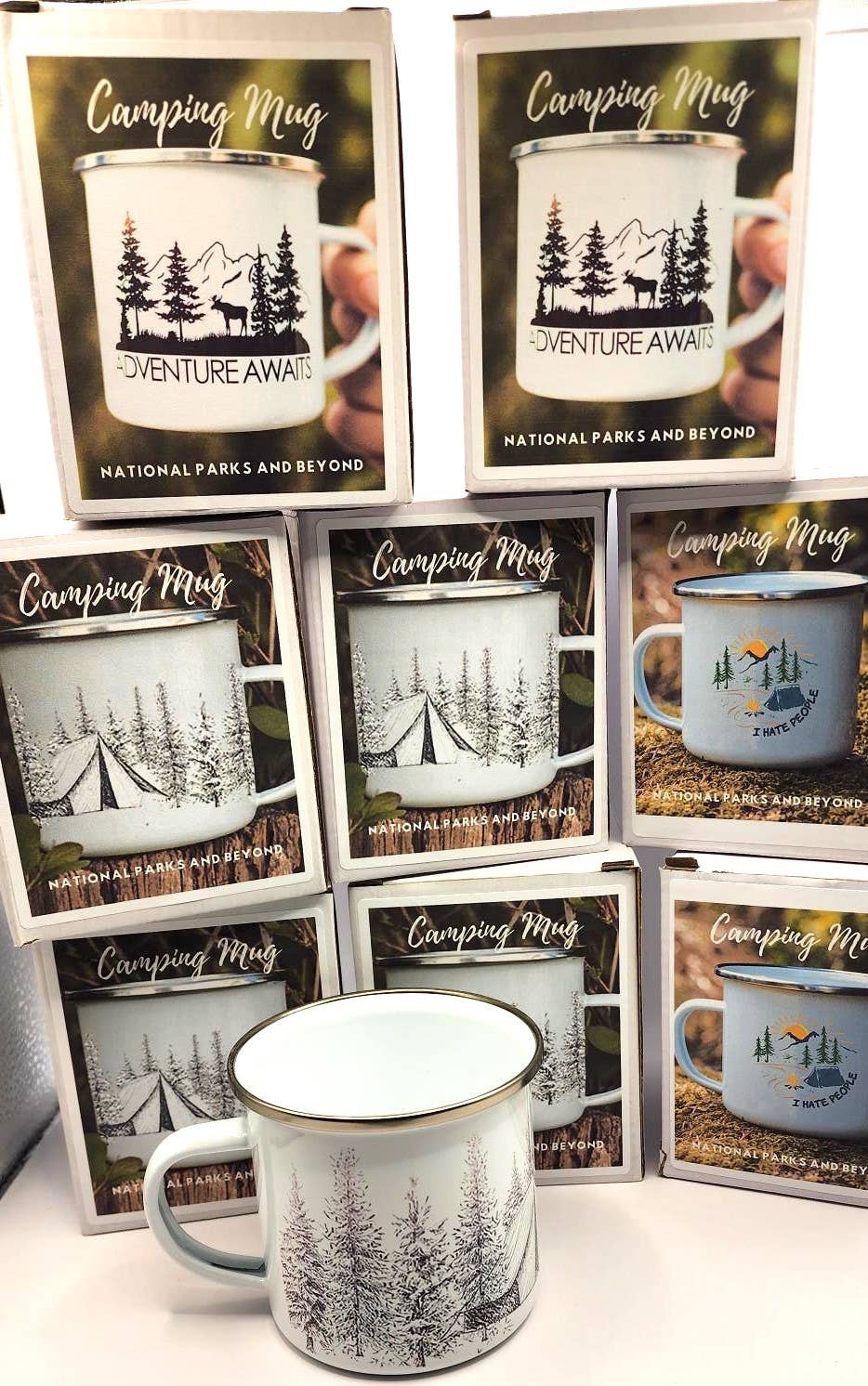 National Parks and Beyond - Wholesale Coffee Mug - I Hate People Enamel Camping Cup5