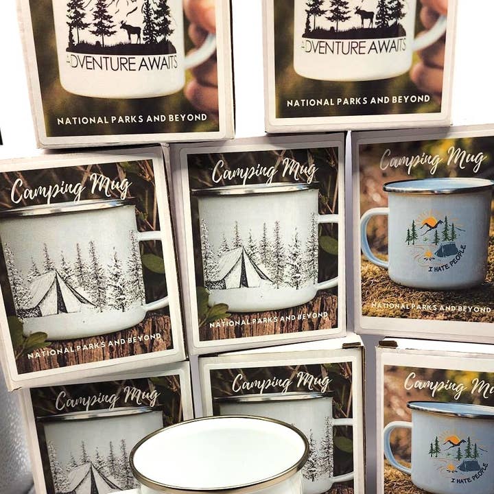 National Parks and Beyond - Wholesale Coffee Mug - I Hate People Enamel Camping Cup5