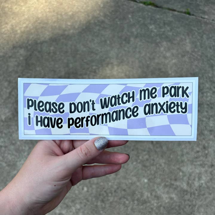 Don't Watch Me Park Bumper Sticker for wholesale by MVM Graphics