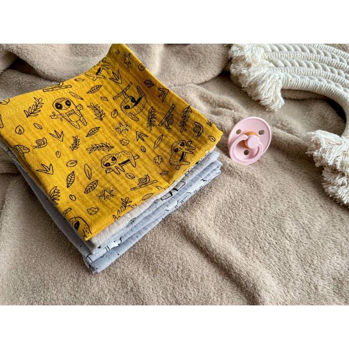 Pastel Baby - Wholesale Face & Body Wipes - Baby - Reusable Cloth Baby Wipes, Zero Waste Family Wipe set of 53