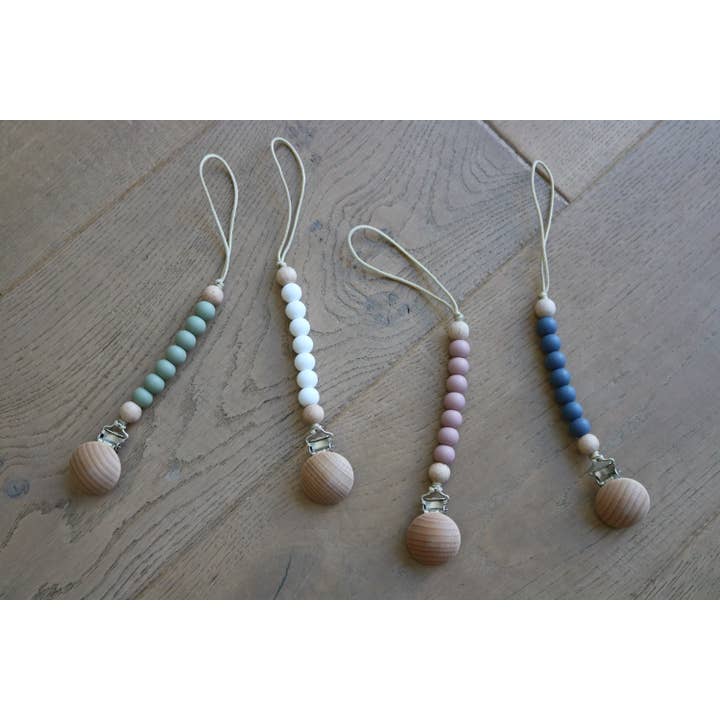 land of petite - Wholesale Pacifier Clip - Baby - Pacifier Clip- Sage2