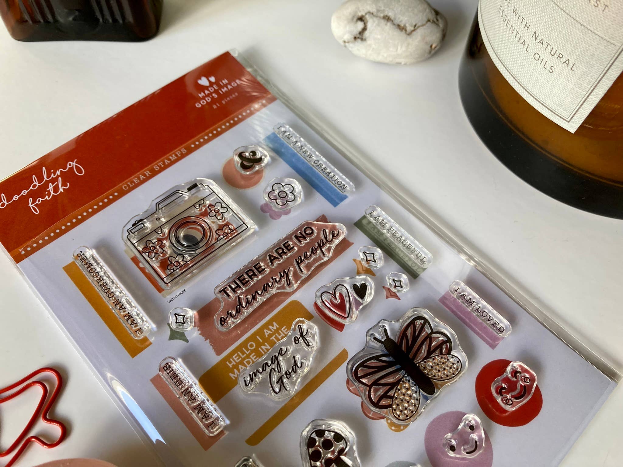 Doodling Faith – wholesale Rubber/decorative stamp – Made in God's Image Bible journaling Christian stamp set3