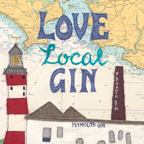 Love Local Gin blanket for wholesale by Hannah Wisdom Textiles