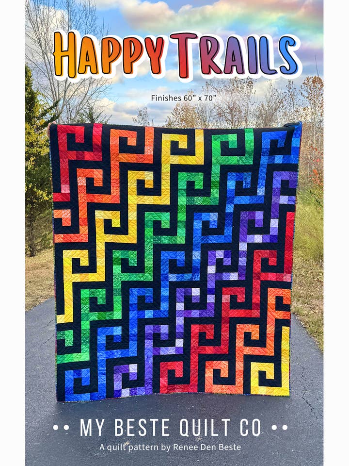 Quilt Pattern: Happy Trails for wholesale by My Beste Quilt Co