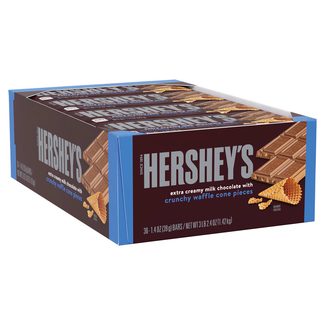 Kelli's - Wholesale Chocolate Bar - Hershey's Milk Chocolate Crunchy Waffle Cone Bar2