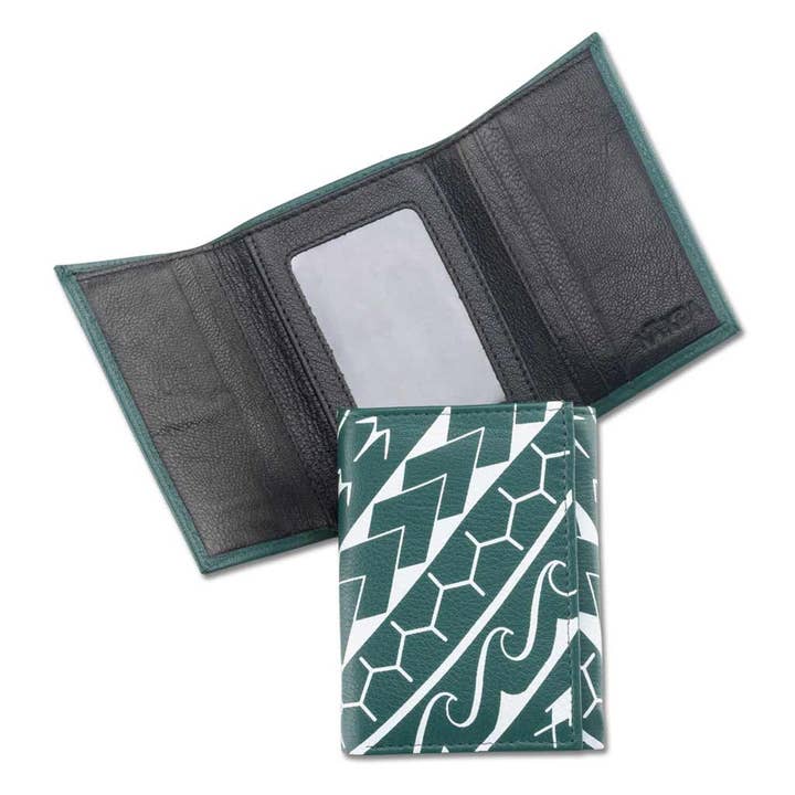 NA KOA - Wholesale Wallet - Men's - Polynesian tattoo trifold wallet - Art: "Manu" by Eugene Ta'ase14