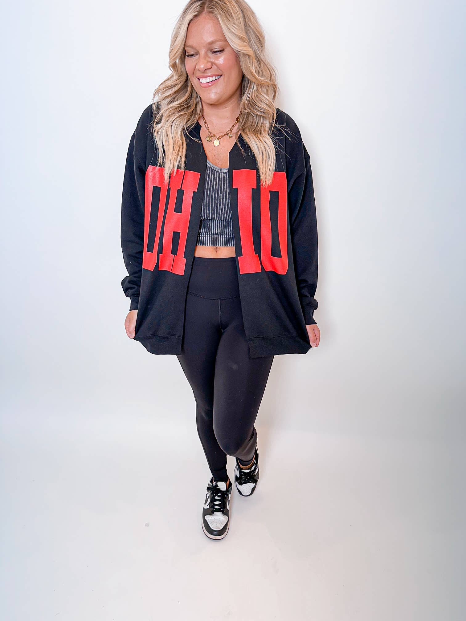 Wicker Road Boutique - Wholesale Cardigan - Women's - Black OHIO cardigan1