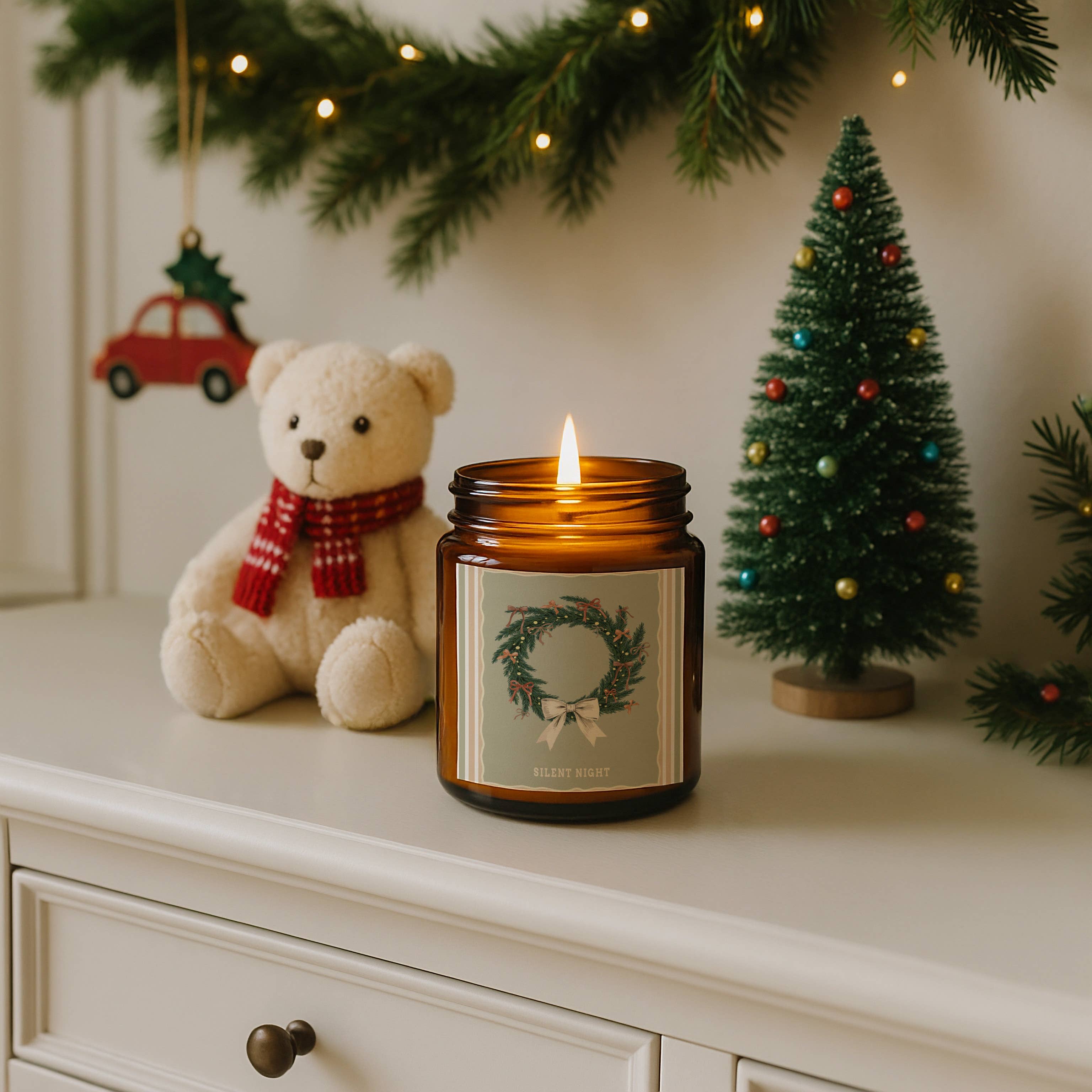 OLFFE - Wholesale Jar/Filled Candle - Heirloom Ribbon Candle