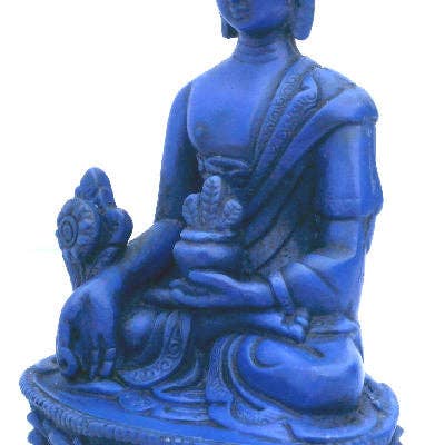 Medicine Buddha Statue for home Lapis looking RB-952L for wholesale by Dorjebajra Tibet Shop