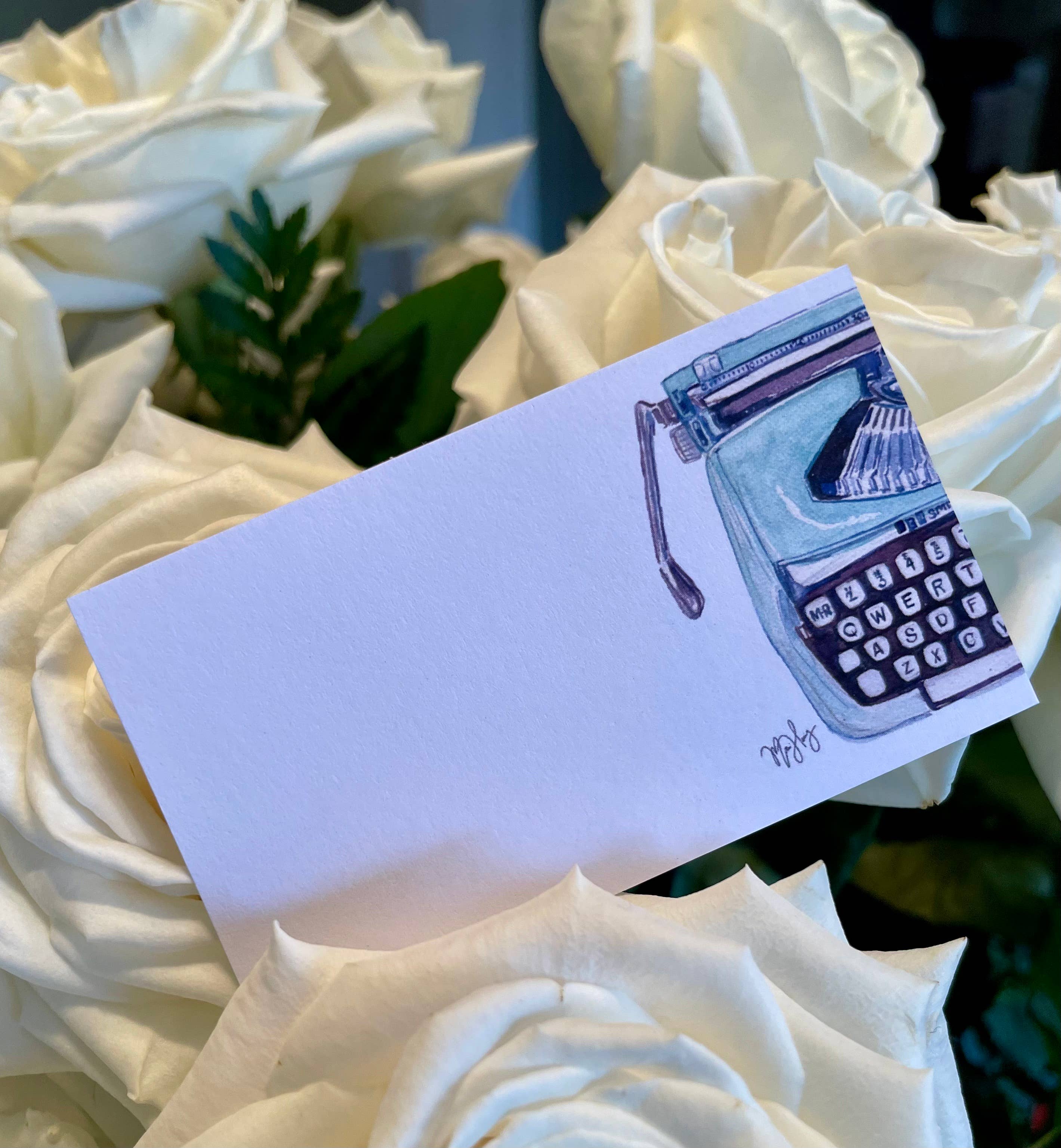 Forever Caroline LLC – wholesale Stationery/notecard set – Vintage Typewriter "Love Notes" | Pack of 60 Tiny Cards1