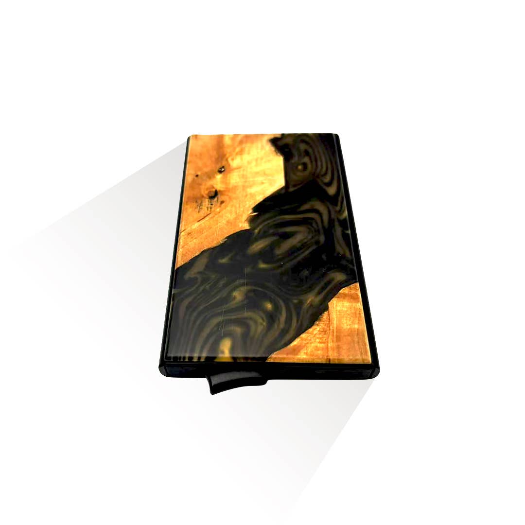 Wooden Element - Wholesale Wallet - Unisex - Wood/Resin Smart Pop-up Wallets (Assorted pack of 11)9