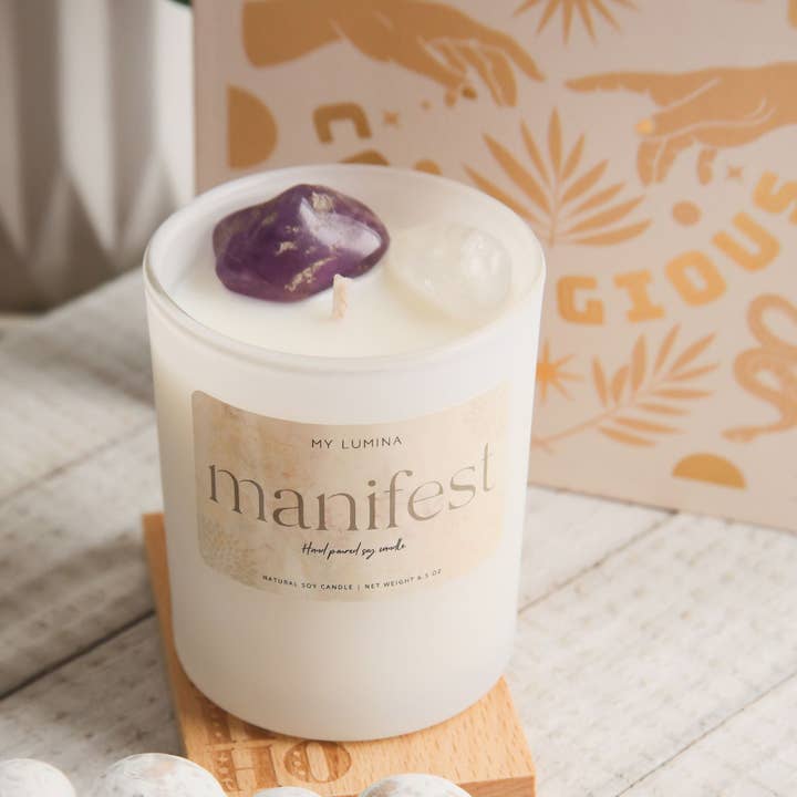 Manifest Candle for wholesale by My Lumina