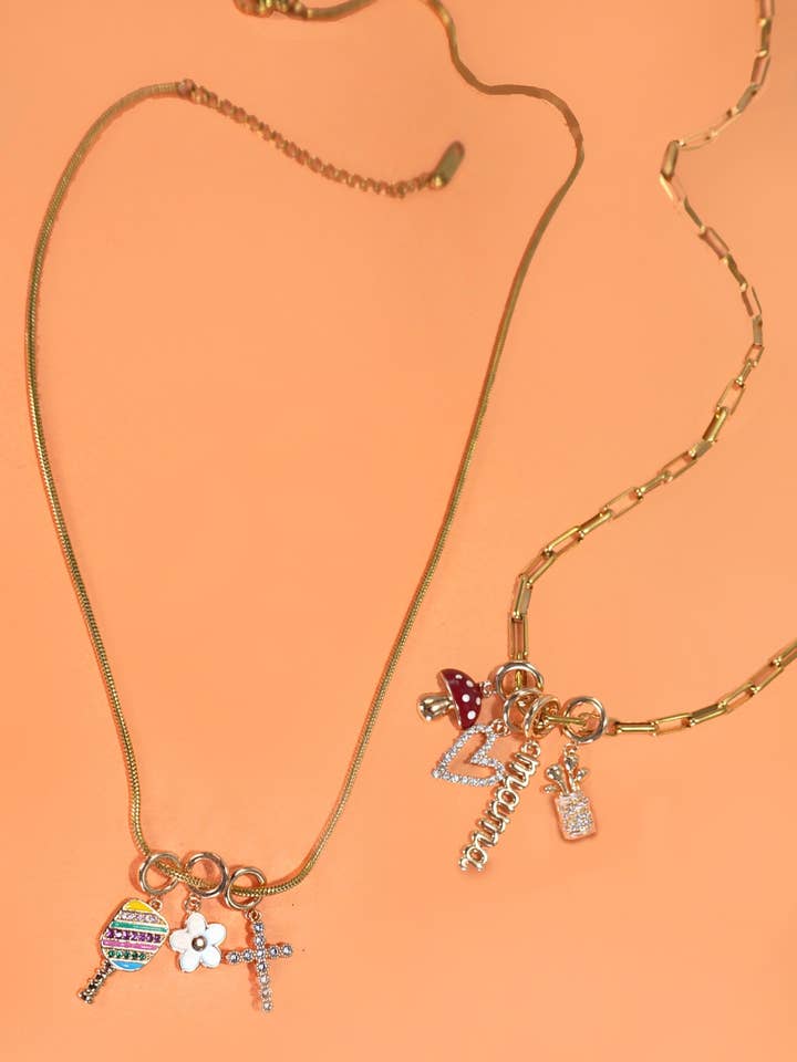 CHARM-HALSKETTEN AUS 18-KARÄTIGEM EDELSTAHL IN DEN GRÖSSEN | 40NK354 für den Großhandel von JOSSLYN by wall to wall