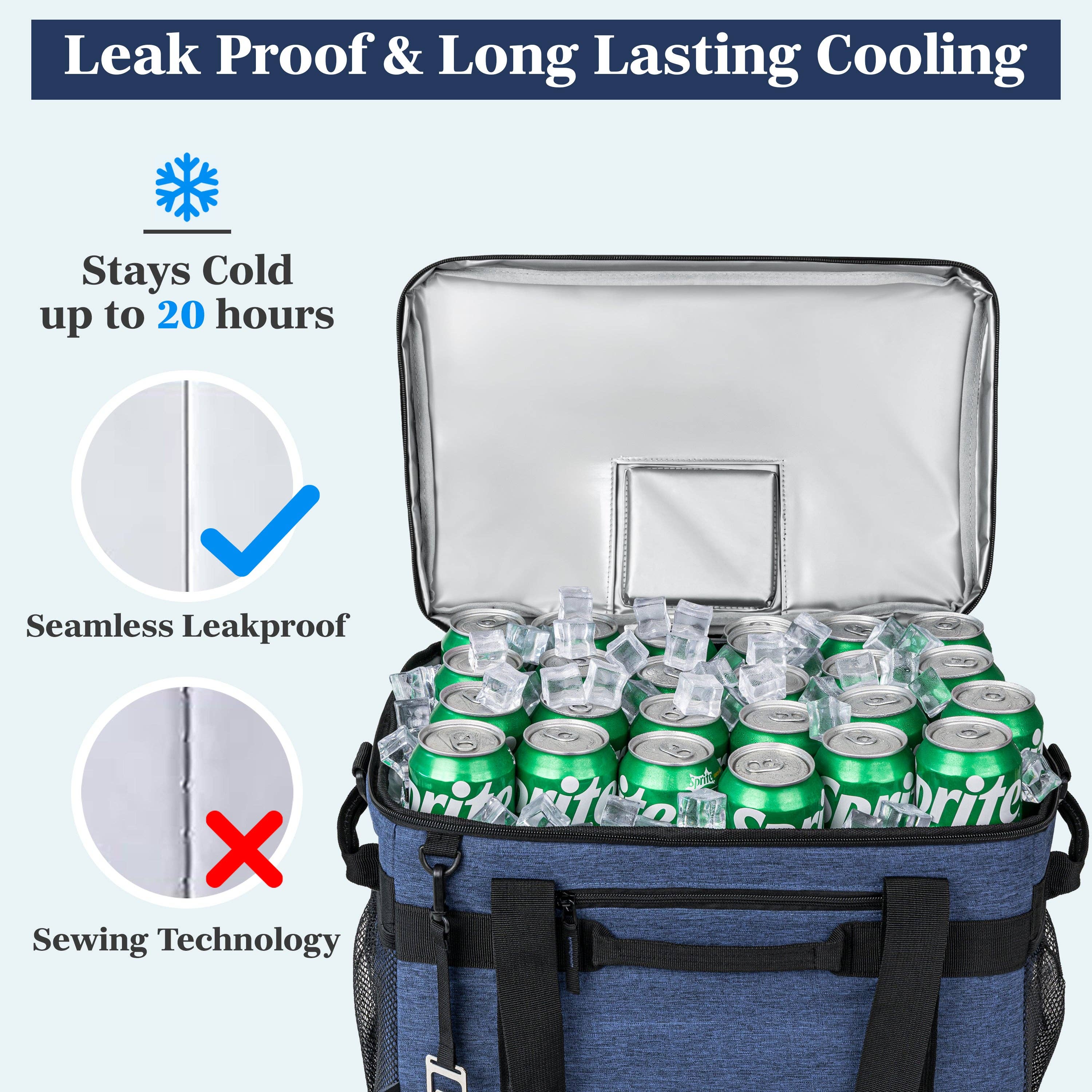 OPUX - Wholesale Cooler/cooler bag - Large Leakproof Cooler Bag - 48/60 Cans22