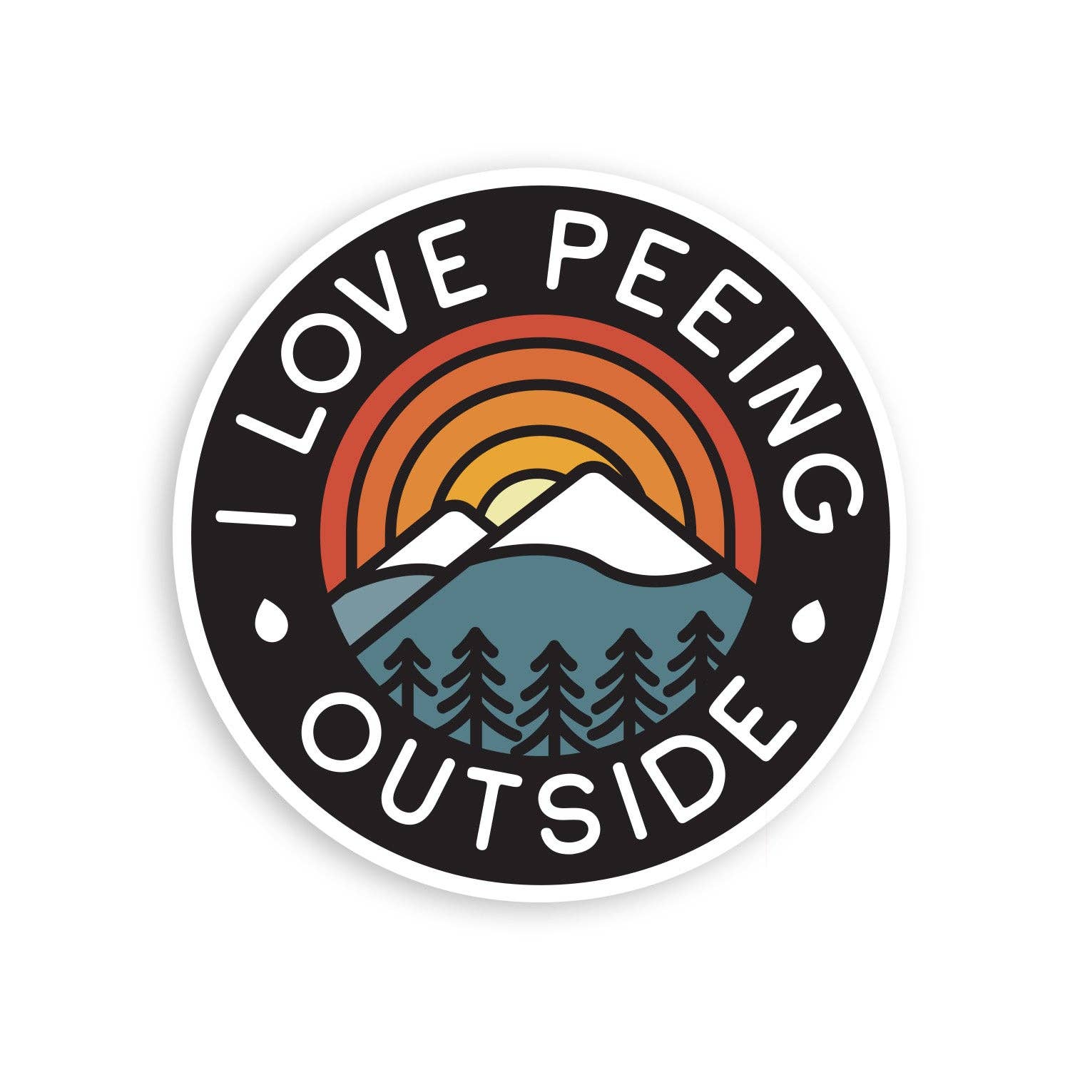 Squatchy - Wholesale Sticker - I Love Peeing Outside Sticker