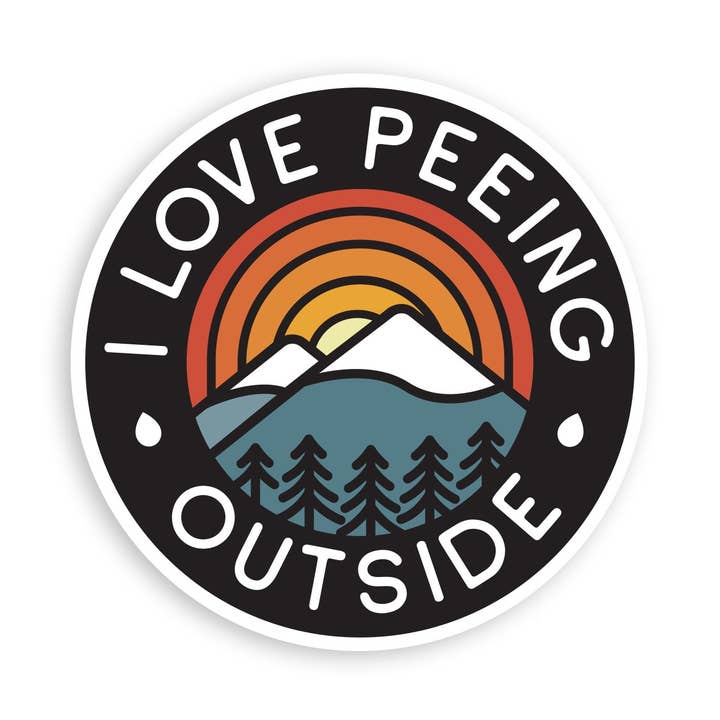 I Love Peeing Outside Sticker for wholesale by Squatchy
