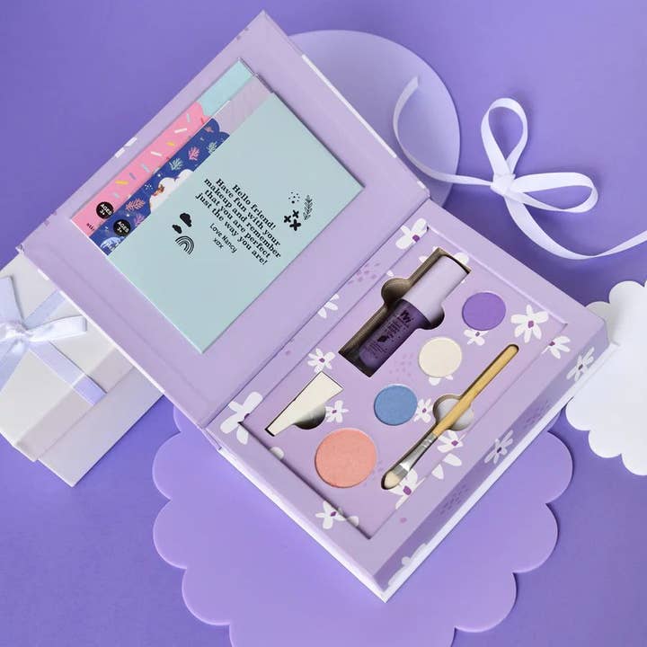 Non Toxic Natural Kids Makeup Set and Lipgloss - Nancy Purple for wholesale by No Nasties Kids UK