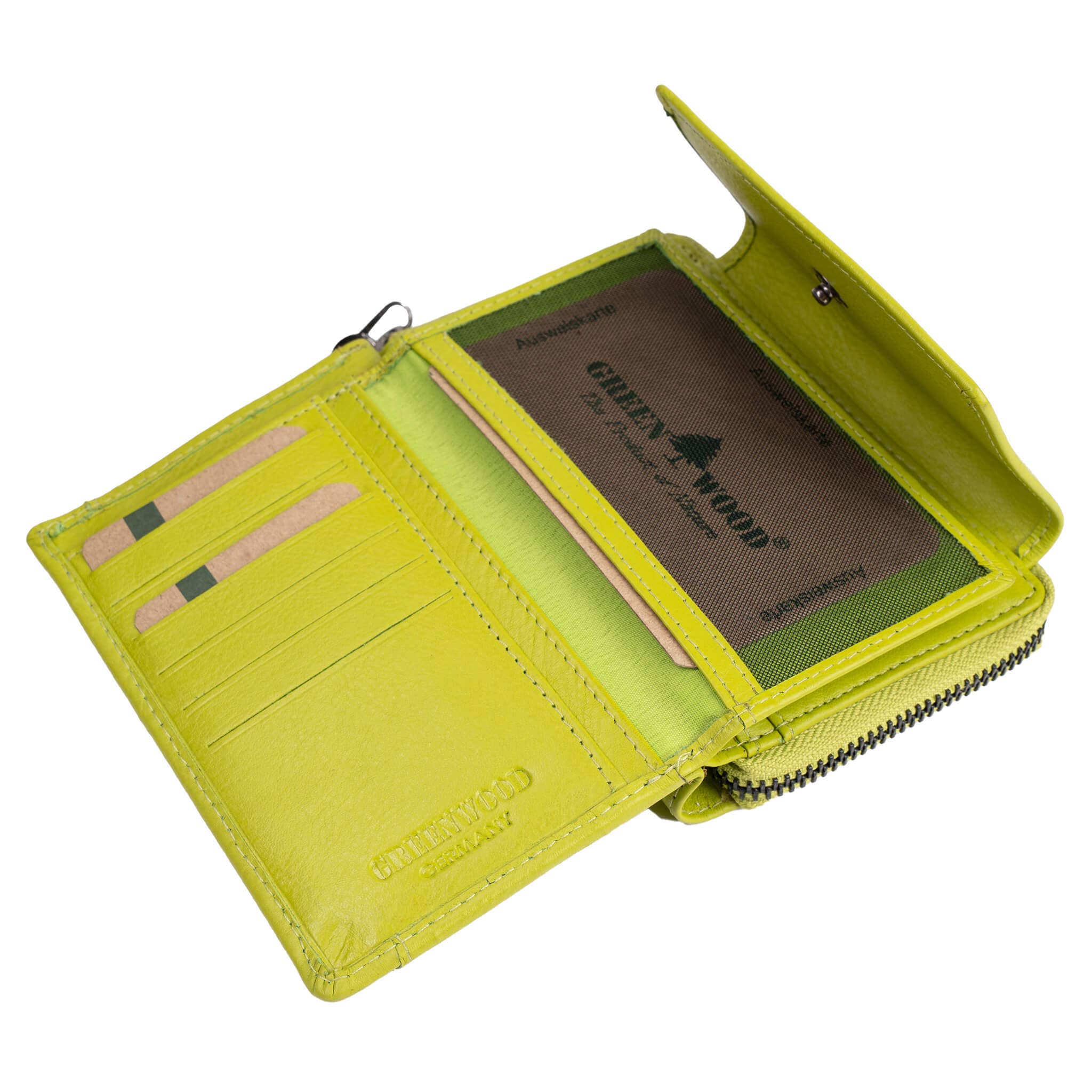 Greenwood - Wholesale Wallet - Women's - Kazu Wallet Women Medium Leather Purse Ladies RFID20