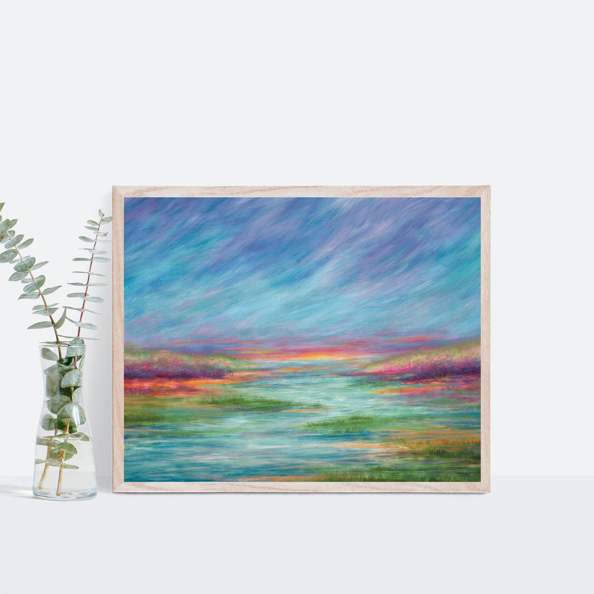 Green Artist Designs - Wholesale Art Print - Mystical Summer Evening Art Print1