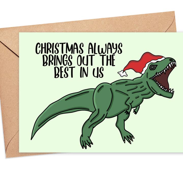 Carte de Noël The Best In Us pour la vente par Saucy Avocado