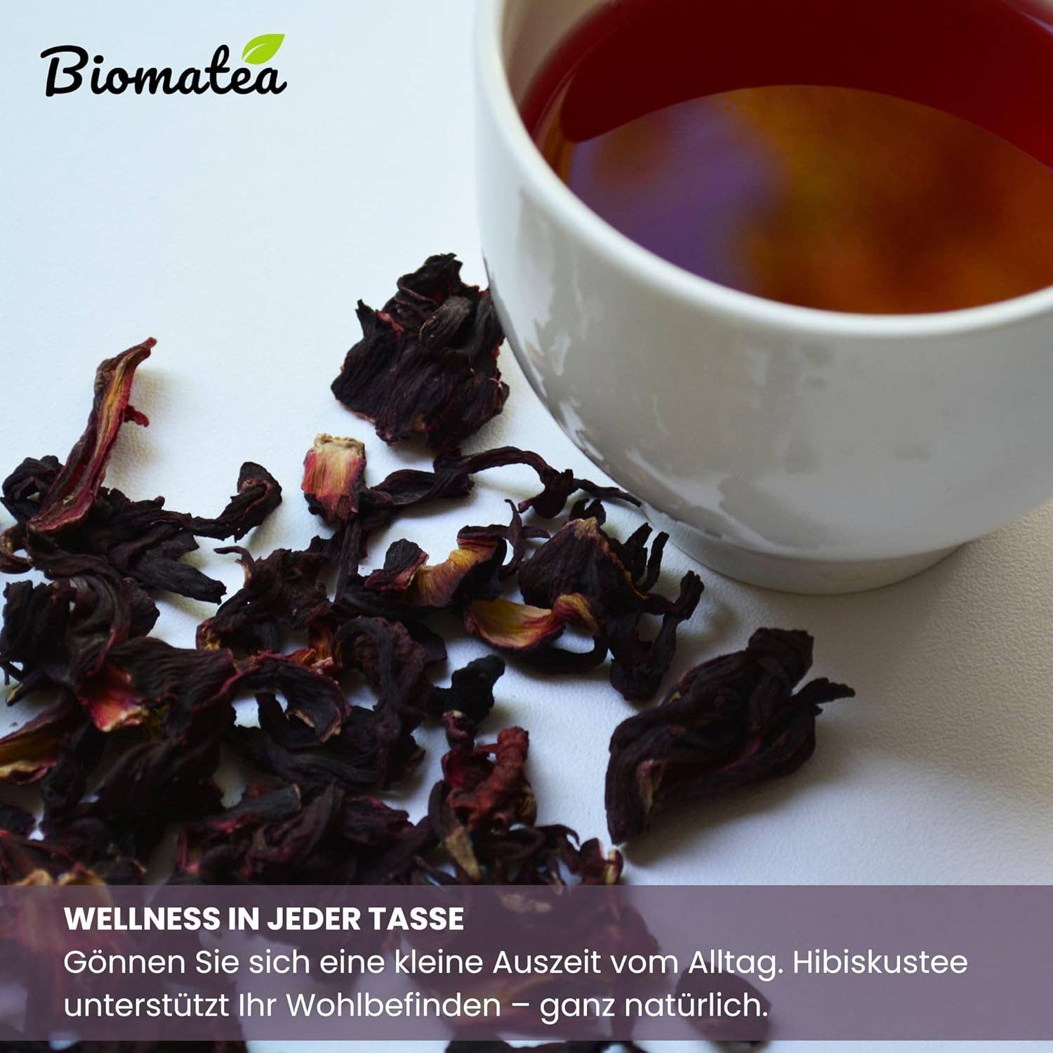 Biomatea – Großhandel Loser Tee – Hibiskusblüten ganz und getrocknet, 150g2