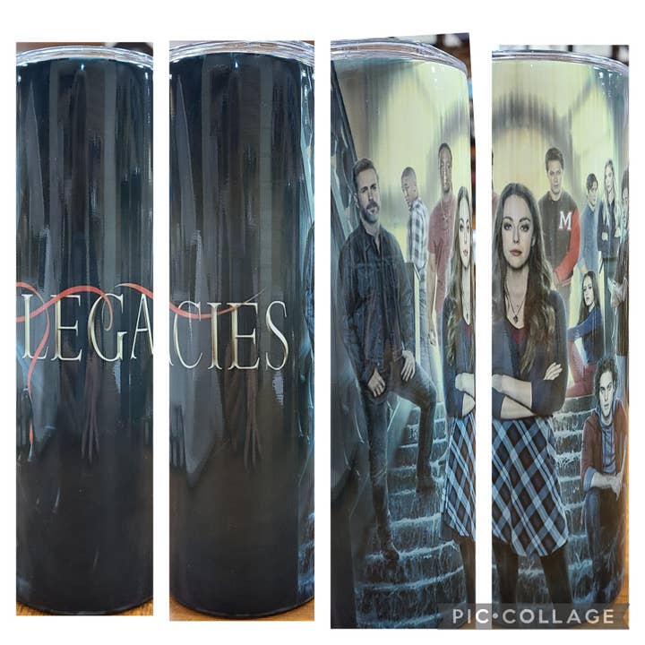 Legacies 20oz Sublimation Skinny Tumbler for wholesale by Unique Custom Tumblers by Ashley