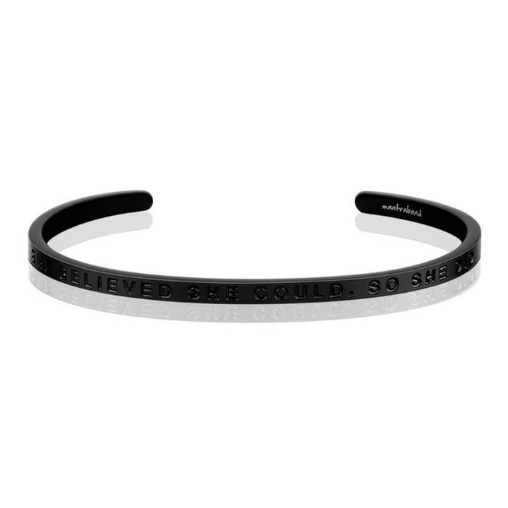MantraBand - Wholesale Cuff Bracelet - She Believed She Could