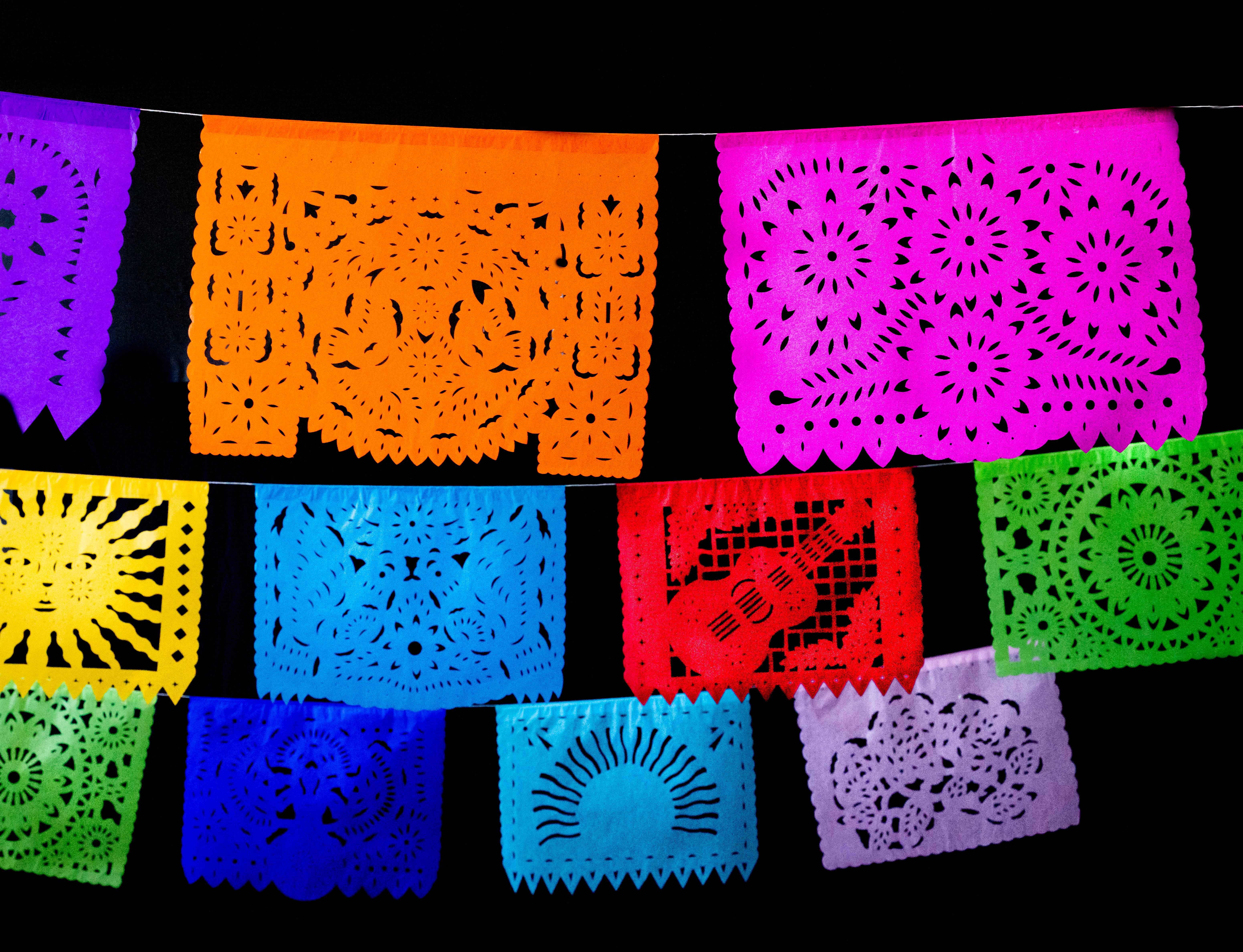 Fiesta Fancies - Wholesale Bunting/Garland - 3 Pack-60 ft Fiesta All Occasion Party Garlands Papel Picado4