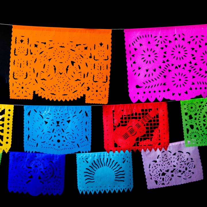 Fiesta Fancies - Wholesale Bunting/Garland - 3 Pack-60 ft Fiesta All Occasion Party Garlands Papel Picado4