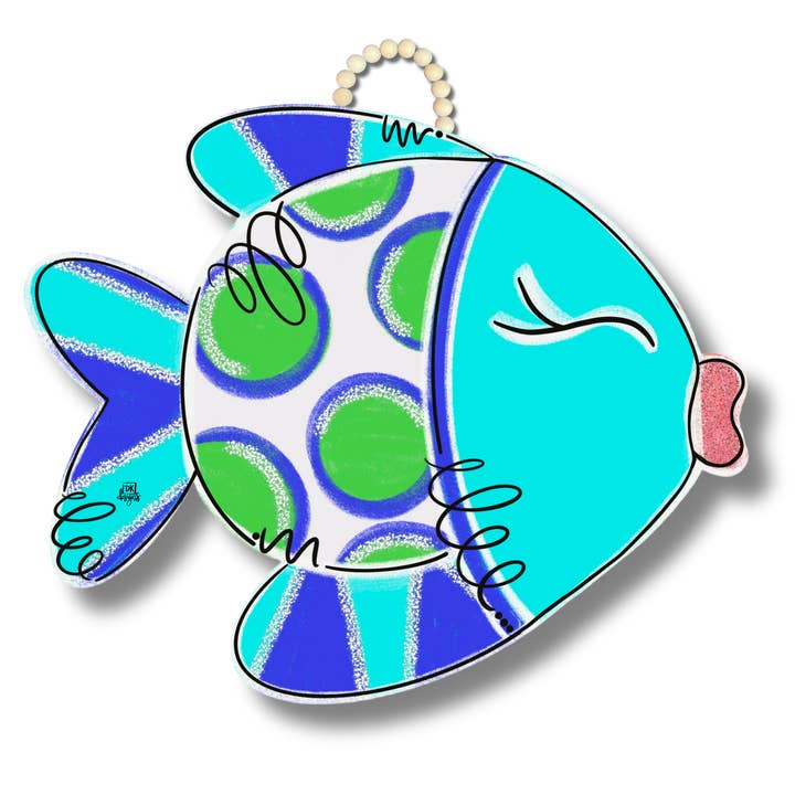 Fish Door Hanger for wholesale by DK Designs Georgia