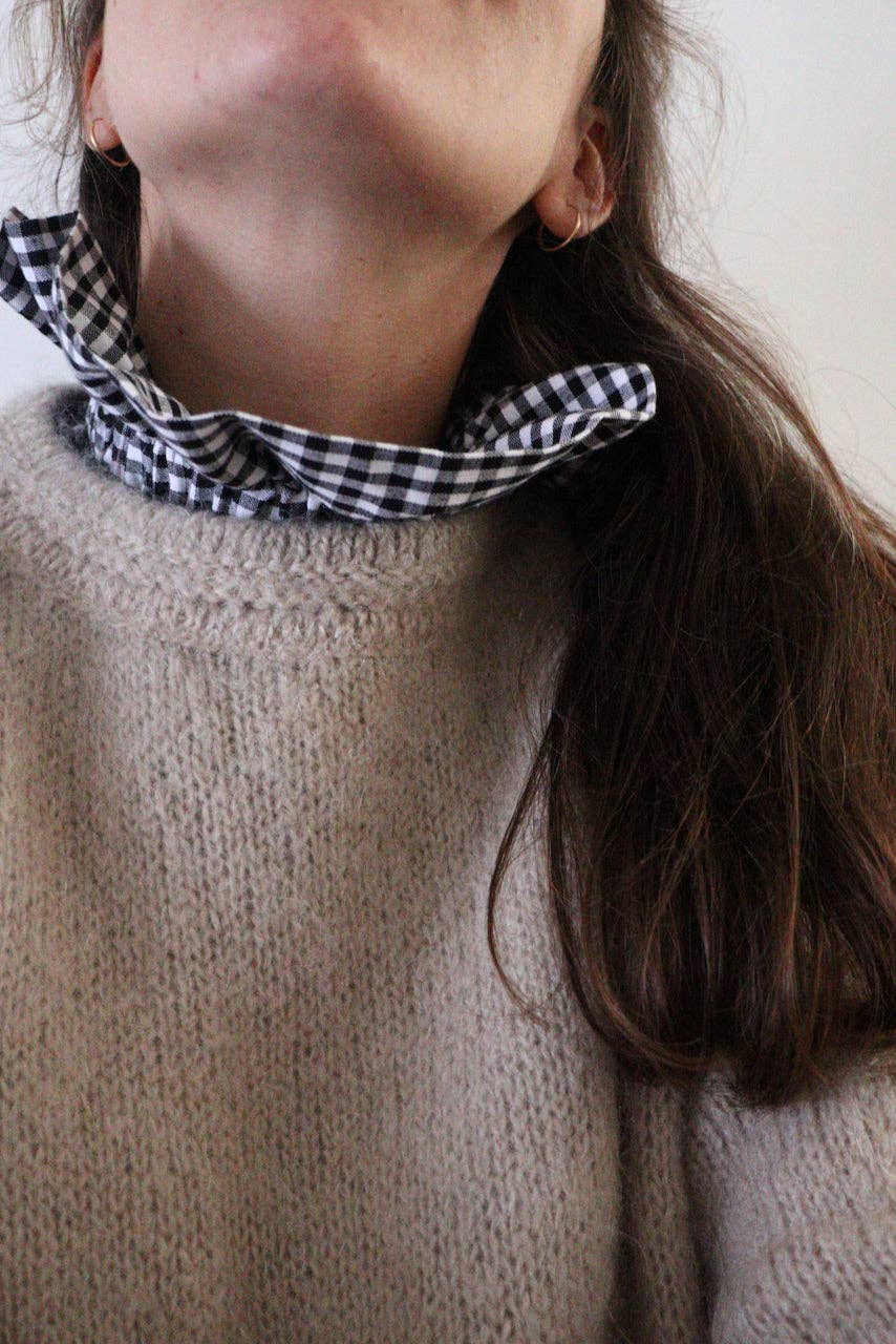 Maho - Wholesale Scarf - Women's - Barry black gingham2