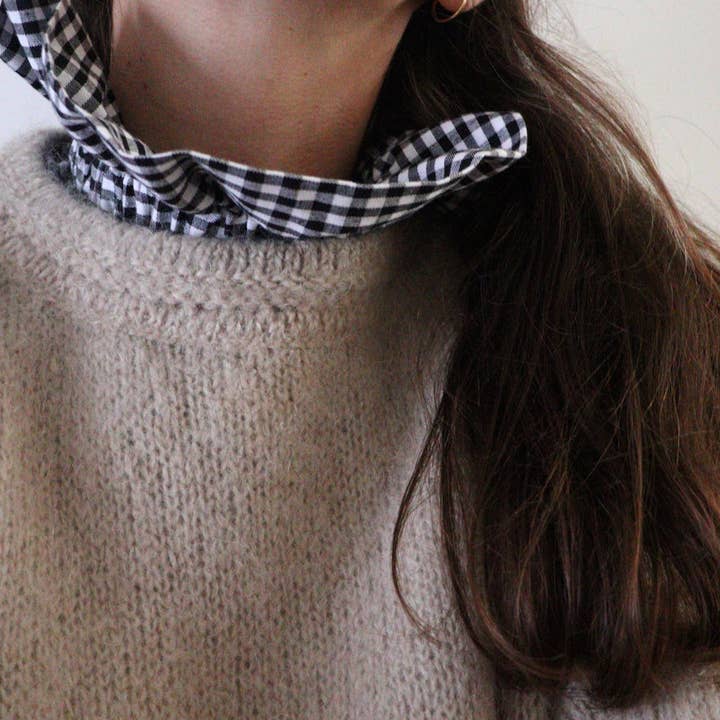 Maho - Wholesale Scarf - Women's - Barry black gingham2