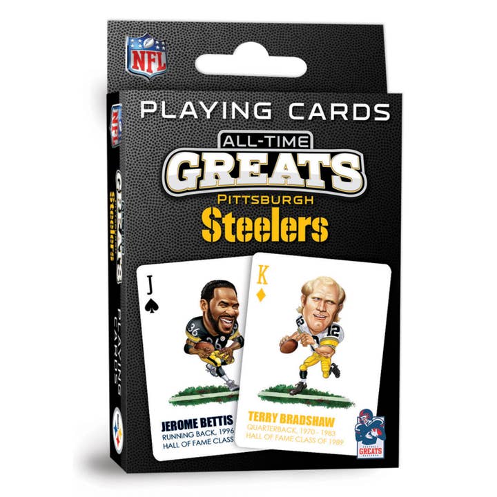 Pittsburgh Steelers All-Time Greats Playing Cards for wholesale by Masterpieces Puzzles