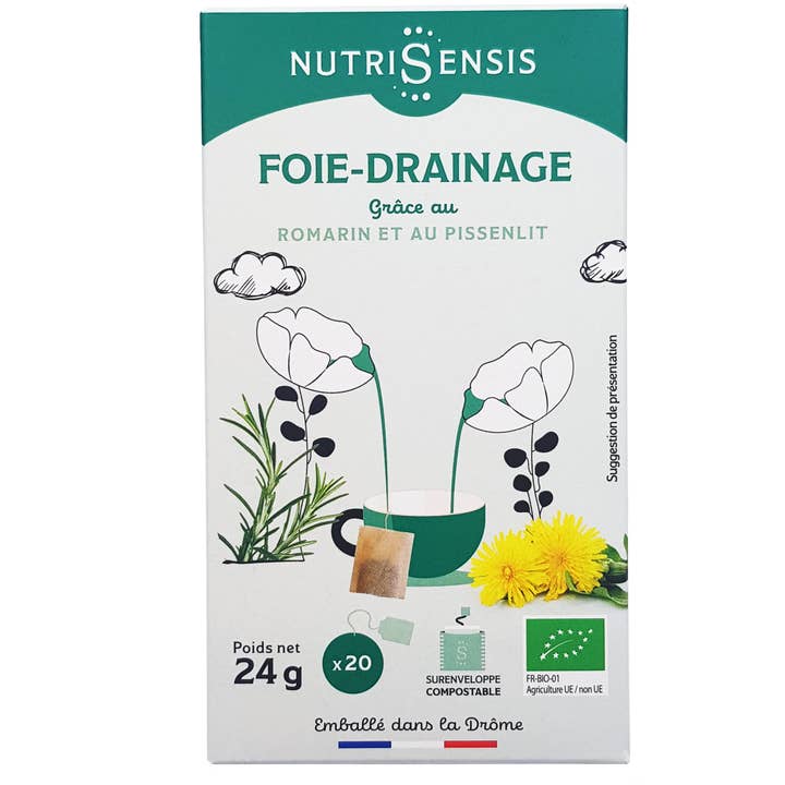 Nutrisensis - Venta al por mayor Tés saludables/desintoxicantes - Nutrisensis - Infusión orgánica para drenaje hepático - 20 bolsas3