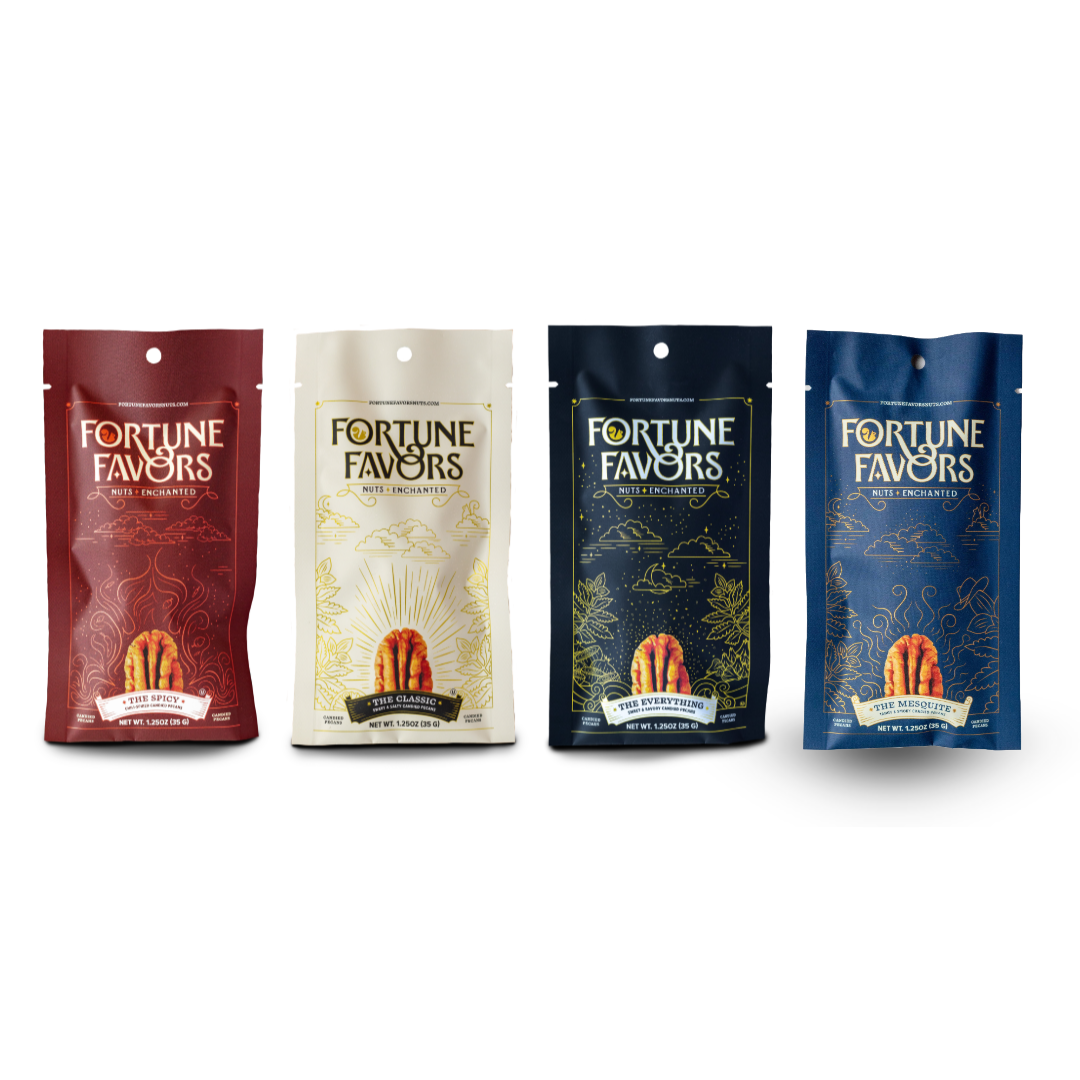 Fortune Favors - Wholesale Nuts - 1.25 oz Fortune Favors The Classic Candied Pecans4