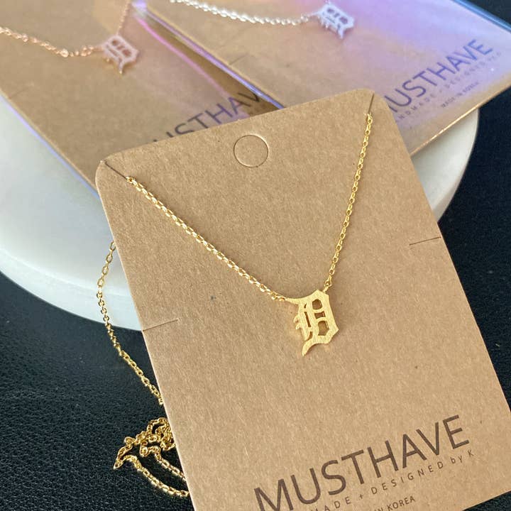 Detroit 'D' Necklace for wholesale by musthavemustget