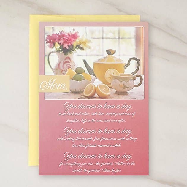 Deserved Day - Mother's Day Greeting Card for wholesale by Wholesalegreetingcards.co