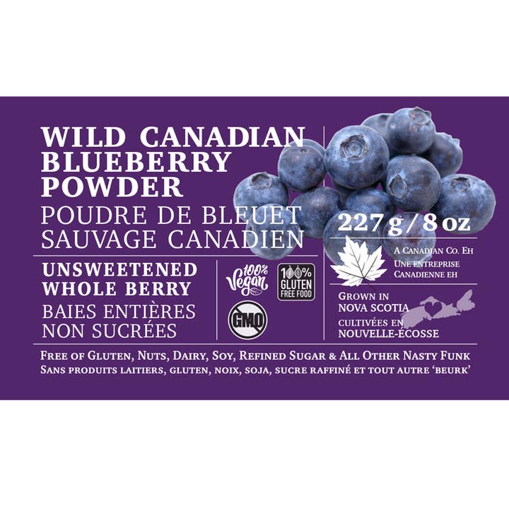 Giddy Yo - Wholesale Protein/Superfood Powder - Wild Blueberry Powder - Canadian