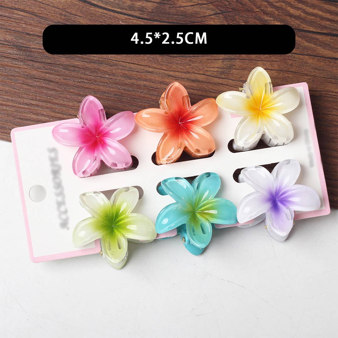 UNISHE - Wholesale Hair Clip - Women's - Bauhinia Flower Back Head Shark Hair Clip ZK32295