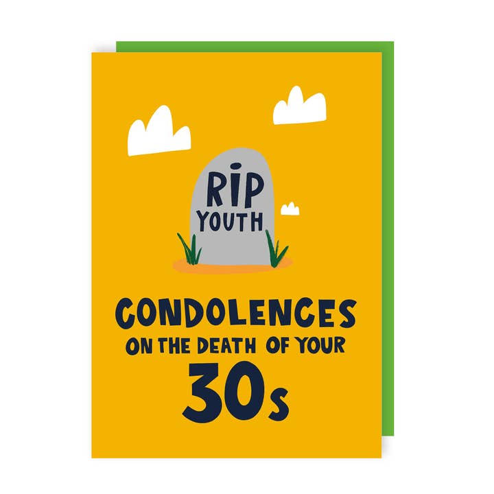 Lucy Maggie Designs - Wholesale Birthday Card - RIP Youth Funny 40th Birthday Card Pack of 6